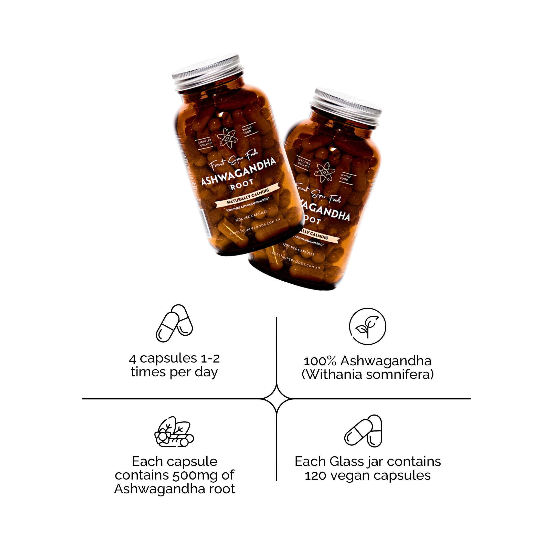 Pure Organic Ashwagandha Capsules