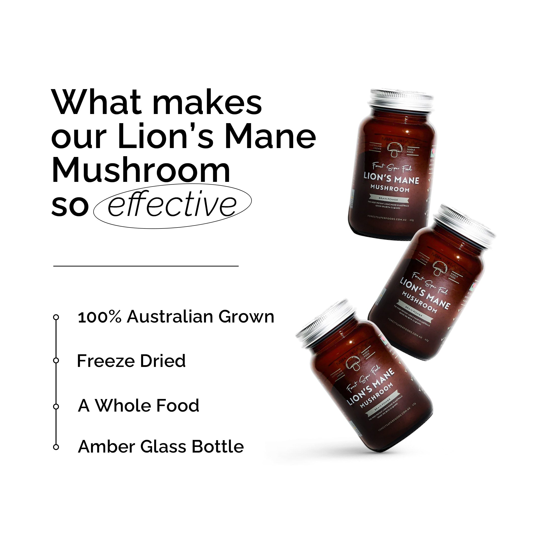 Australian Grown Lions Mane Powder