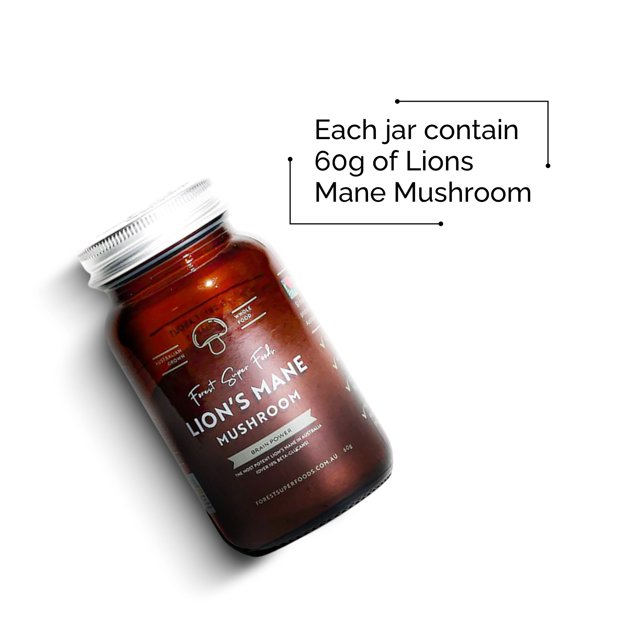 Australian Grown Lions Mane Powder