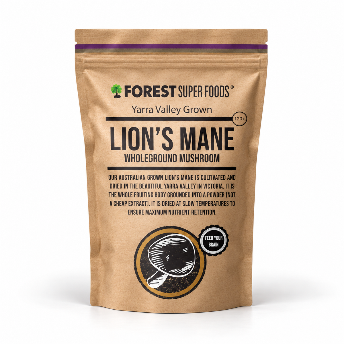 Fruiting Body Lions Mane Mushroom Capsules