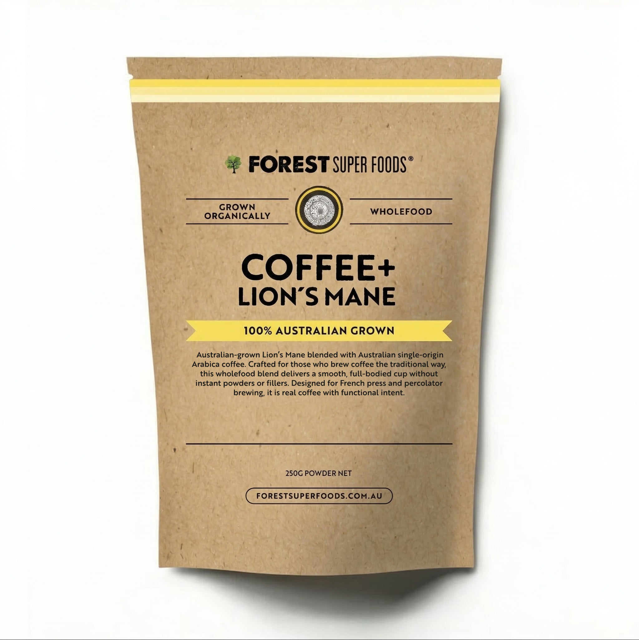 Australian Coffee + Lions Mane Mushroom