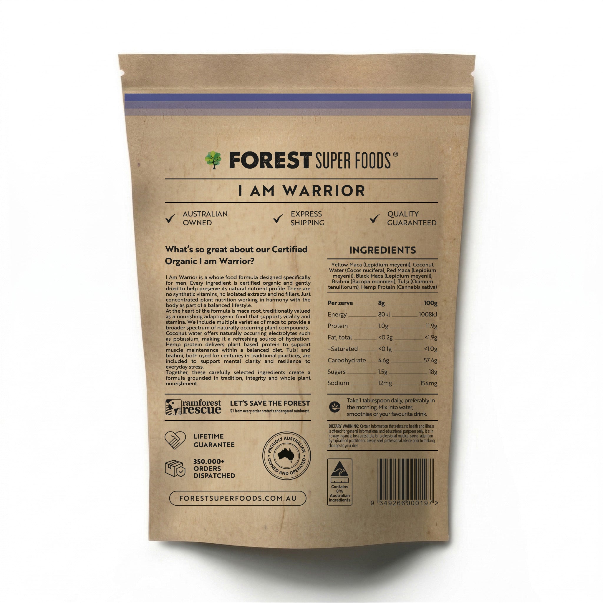 I Am Warrior Mens Multivitamin Powder