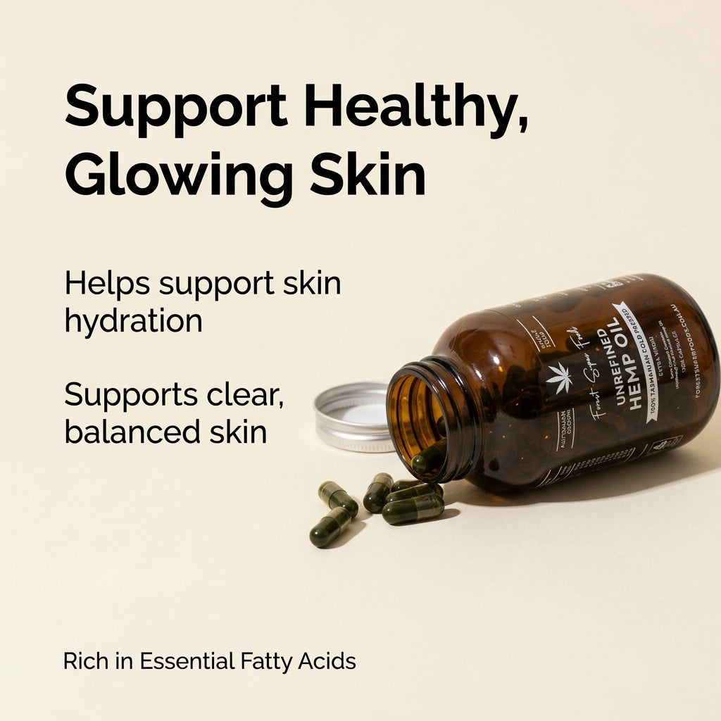 Unfiltered Hemp Seed Oil Capsules